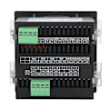 Miniatyrbillede 3 af 5: Sort Smart 3-faset Spændingsmåler LCD-Display Intelligent ABS Flammehæmmende Kabinet Voltmeter AC220V YEMAA