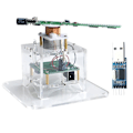 Miniatyrbild 1 av 5: Platt Rotations-LED-Punktdisplay DIY-Kit 51 Enchips Mikrodatorkoppling DIY Elektroniska Delar, med