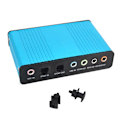 Pikkukuva 5 / 5: USB 6-kanavainen 5.1 / 7.1 Surround Ulkoinen Äänikortti PC Kannettava Pöytäkone Tabletti Audio Optinen Adapterikortti Äänitys K Laulu