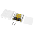 Miniatyrbillede 1 af 4: RJ45-8P8C Cat 6 Dobbelt-Port Netværksstik Overflademonteret Desktop Informations Junction Box YEMAA