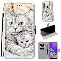 Miniatyrbild 1 av 4: Fodral för Samsung Galaxy A9 2018 Färgad Ritning Korsstruktur Horisontell Flip PU Läderfodral med Hållare & Kortplatser & Plånbok & Snodd