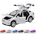 Pikkukuva 1 / 3: 1:32 Mittakaavan Automalli X90 Tesla Alloy 1/32 Painevalettu Automalli Äänellä ja Valolla Vedettävä Automalli Lelu Mini Ajoneuvot Lelut Lapsille Lahja Tesla Auton Ystäville