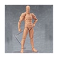 Miniatyrbild 3 av 5: Kroppsdocka, Konstnärsdocka Blockhuvud Ledat Mannequin Ritfigur Man+Kvinna Set (Grå)