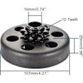 Miniatyrbillede 2 af 5: 3/4\" Cylinder Centrifugal Kobling 10 Tænder Udskiftning Til Kæde 40/41/420 Til Go Kart Mini Moto Baja Go Powersports -Ayane