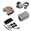 Miniatyrbilde 1 av 5: 4 stk Technic Power Functions Batterikasse Togmotor Mottaker Fjernkontrollpakke