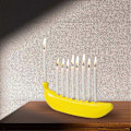 Miniatyrbilde 5 av 5: Bananformet Lysestake Bordpynt Banan Lysestake