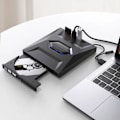 Pikkukuva 2 / 5: Kannettava ulkoinen DVD-asema, nopea lukeminen ja kirjoittaminen, Type-C USB 3.0 DVD RW VCD CD-poltin, soitin, tietokoneen lisävarusteet