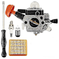 Miniatyrbilde 1 av 5: Forgassersett for Stihl FS89 FS91 FS111 FS131 HT102 HT103 4180-120-0615 Kantklipper Forgasser Carb Erstatter Deler