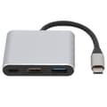 Miniatyrbilde 5 av 5: 3 i 1 TypeC Dokkingstasjon TypeC til HD Multimedia Interface USB 3.0/TypeC Adapter