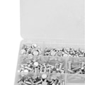 Miniatyrbillede 3 af 5: 350 stk. M4 Flade Hoved Solid Aluminium Nitter Sortimentssæt Længde 4/6/8/10/12/16/20mm