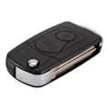 Miniatyrbillede 2 af 5: 2 Knapper Flip Foldbar Bil Fjernbetjening Nøgle Etui Skal Til Ssangyong Actyon Suv Kyron