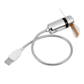 Pikkukuva 2 / 5: USB-tuulettimet Mini Aika- ja Lämpötilanäyttö Luova Lahja LED-valolla Viileä Gadget Kannettavalle Tietokoneelle PC:lle C