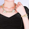 Miniatyrbillede 2 af 5: Butterfly Cuban Armbånd 8 tommer Miami Cuban Link Armbånd Micro Pave Iced Out Bling Butterfly