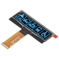 Miniatyrbilde 2 av 5: Organisk lysdiode-displaymodul 2.23in 123x32 oppløsning SSD1305 SPI IIC grensesnitt 24 pinners skjermmodul blå YEMAA