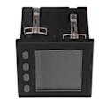 Miniatyrbillede 5 af 5: Sort Smart 3-faset Spændingsmåler LCD-Display Intelligent ABS Flammehæmmende Kabinet Voltmeter AC220V YEMAA