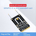 Miniatyrbillede 5 af 5: M.2 Ngff til Mini Pci-e Adapter Konverter Udvidelseskort M2 Key Ngff E Interface til M2 Trådløs Blu