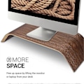 Miniatyrbillede 4 af 5: TV Skærm Stand Universal Desktop Skærm Stand Multi-Funktion Opbevaringsstand til TV Laptop Desktop