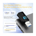 Miniatyrbilde 3 av 5: 1300 Mbps Wifi-adapter USB Trådløst nettverkskort Dobbeltbånd 2.4 GHz 5 GHz USB3.0 Wifi-adapter for stasjonær PC