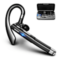 Miniatyrbilde 1 av 5: V5.1 Bluetooth Headset med CVC 8.0 Støyreduserende Mikrofon for Mobiltelefon, Kjøring, Business, Kontor