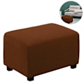 Miniatyrbild 2 av 5: Bekväm Stretch Ottoman Överdrag Fällbar Förvaringspall Möbel