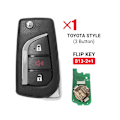 Miniatyrbild 4 av 5: Keydiy B13-2+1 Fjärrkontroll Bilnyckel Universal 3 Knappar För Stil För Kd900/-x2 Mini/ Urg200 Programmerbar