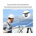 Miniatyrbillede 4 af 5: 20 stk. fotovoltaisk panel dræningsspænde overfladeplade solpanel vanddrænclips til solpaneldræning sort 40 mm