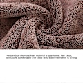Miniatyrbillede 2 af 5: Bærbar Mikrofiber Badekåbe Kvinde Brusebad Blød Badehåndklæde til Voksne til Hjemme Badehåndklæder Wi