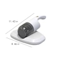 Miniatyrbillede 3 af 5: Støvsuger, Sengestøvsuger med 2 tilstande, Støvsuger Støv, Snavs, Dyrehår med 6.000 Vibrationer pr. minut, Vaskbart Filter, Fantastisk til Sofa, Seng, Tæppe