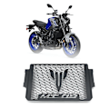 Miniatyrbillede 3 af 5: Radiatorbeskyttelse Motor Køler Grill Cover Beskyttelse Til Mt09 Mt-09 2021 2022 Sort