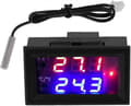 DC 12V Digital Termostat Allround Digital Temperaturregulator Med Sensor, Temperaturmätområde: -50 ~ 110