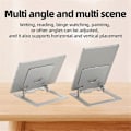 Miniatyrbillede 2 af 5: Foldbart Laptopstativ Aluminiumlegering Løfte Notebook Support Beslag Tablet Holder Base Specielt Designet til Tablets
