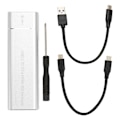 Pikkukuva 1 / 5: M.2 NVMe SSD -kotelo 10 Gbps 2 TB USB 3.1 Type C UASP-protokolla Type C SSD -kotelo 2230 2242 2260 2280 SSD:lle Hopea Type A - C ja Type C - C kaapeli