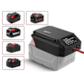 Miniatyrbilde 2 av 5: DC 18V til 12V Nedtrappingsomformer for 18V Batteri, Sigarettenneradapter, Strømhjuladapter for Bil