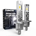 Miniatyrbillede 1 af 4: 2 stk Canbus LED Pære H1 LED Forlygte Mini Størrelse Design Trådløs Fanløs Til Bil LED Lampe CSP Chip 16000LM Hvid Høj Effekt