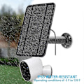 Miniatyrbilde 3 av 5: Solcellepanel-lading for Arlo Ultra/Ultra 2/Pro 3/Pro 4/Pro 3 Floodlight/Go 2 4W