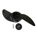 Miniatyrbillede 1 af 5: Sort 2-bladet bådpropel påhængsmotor propel elektrisk trollingmotor påhængsmotor propel til 32lb 46lb 40lb s202412248351