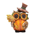 Miniatyrbild 2 av 5: 2 st Höst Thanksgiving Pumpa Uggla Bordsdekorationer för Hemmet, Harts Uggla Höstdekorationer för Bord
