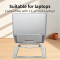 Miniatyrbillede 1 af 5: Foldbart Laptopstativ Aluminiumlegering Løfte Notebook Support Beslag Tablet Holder Base Specielt Designet til Tablets