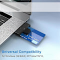 Miniatyrbillede 5 af 5: USB 2.0 Smart Card Reader Bankkort SIM-kortlæsere ID-kortlæser Smart Card Reader til PC Compute