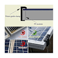 Miniatyrbillede 3 af 5: 20 stk. fotovoltaisk panel dræningsspænde overfladeplade solpanel vanddrænclips til solpaneldræning sort 40 mm