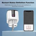 Miniatyrbild 4 av 5: 20A Smart Socket Tuya Wifi Smart Plug Ström AC100-240V Uttag Alexa Home Röststyrning Timer Socket Tuya S