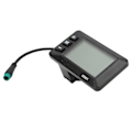 Miniatyrbillede 2 af 5: 36V 48V LCD Elektrisk Cykel Display GD01, 5 Pin Vandtæt Stik, 22.2mm Styr