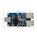 Miniatyrbillede 4 af 5: USB Isolator, 2500V USB HUB Isolator, USB Isolationskort, ADUM4160 ADUM3160 Support USB Kontrol Tr