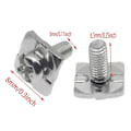 Miniatyrbilde 2 av 4: 32 stk. firkantede terminalskruer M3 terminalblokkskruer med 8x8mm firkant