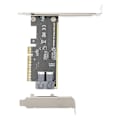 Pikkukuva 2 / 5: PCIE X8 - U.2 -sovitinkortti, kaksoisportti SFF 8643 Mini SAS HD 36Pin PCIE -sovitinkortti tavalliselle pöytäkoneelle YEMMA