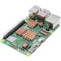 Miniatyrbillede 5 af 5: Køleplade til Raspberry Pi5 Kobber Termisk Køleplade Chip Termisk Køleplade med Klæbende Bagside CPU Hukommelsesslot Køleplade