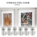 Miniatyrbillede 5 af 5: 30 Stykker 12 X 22mm Rustfrit Stål Afstandsstykke Glas Holder Skilt Montering -Z