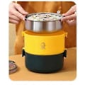 Miniatyrbillede 4 af 5: Frokost bærbar termo isolering tyk bento lag