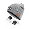 Miniatyrbilde 4 av 5: For Snømåking Vinter Varm Bluetooth Hodelykt Lampe Lue med LED Musikk Cap Høyttalere & Mic Ørepropper, c