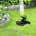 Miniatyrbilde 2 av 5: Vannspreder for plen, automatisk svingbar sprinkler med oppgradering til 16 utløp, multifunksjonell plen sprinkler for hagevanning, plenpleie, tak